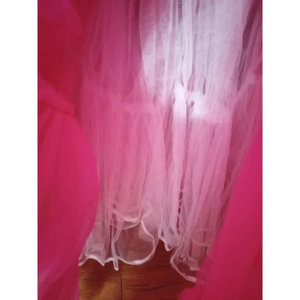 Jovani prom Strapless gown Sz 2 ? pink Sequin Padded Princess Barbie Pageant - Picture 6 of 14